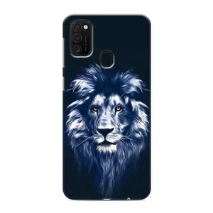 Чохол з картинкою ЛЕВ для Samsung Galaxy M21s (VPrint) (Синій Лев)