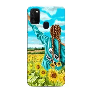 Чохол для Патріота України Samsung Galaxy M21s - (AlphaPrint) (Україночка)