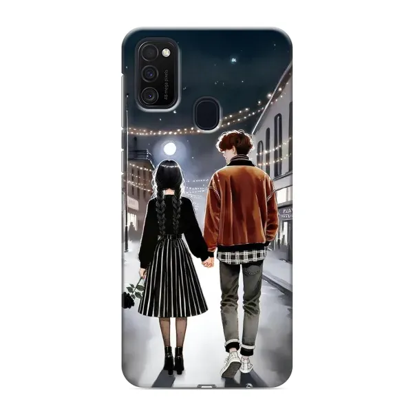 Чохол з принтом «Венздей та Тайлер» для Samsung Galaxy M21s