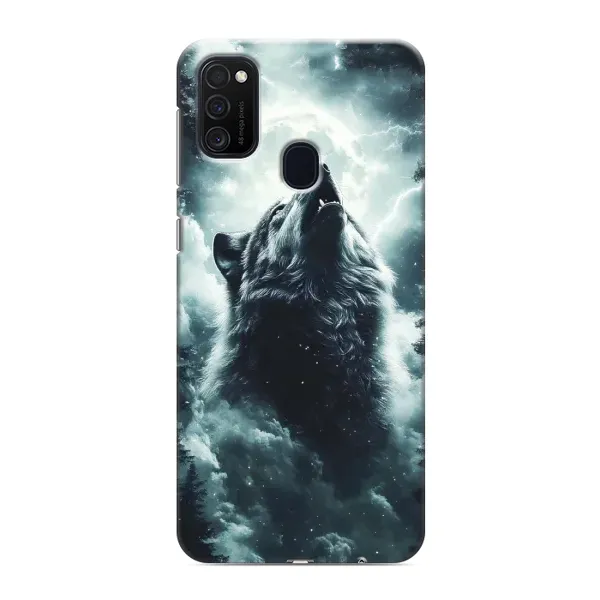 Чохол з принтом «Вовк у хмарах» для Samsung Galaxy M21s