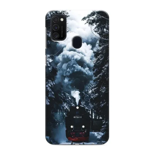 Чохол з принтом «Зимовий потяг» для Samsung Galaxy M21s