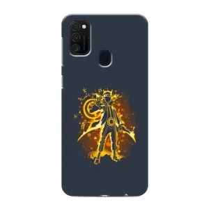 Naruto Anime Чехлы для Самсунг М21s (AlphaPrint) (золотой Наруто)