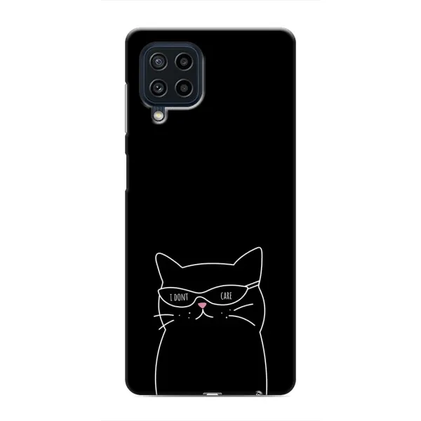 Чохол з принтом «Байдужий кіт» для Samsung Galaxy M22