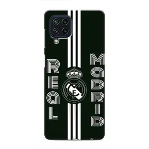 ФК Реал Мадрид чехлы для Samsung Galaxy M22 (AlphaPrint) (черно белый Реал)