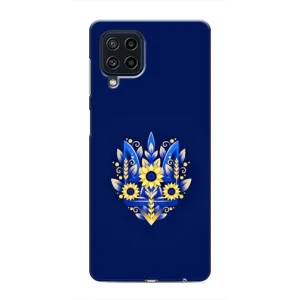 Чехлы для Samsung Galaxy M22  Укр. Символика (AlphaPrint) (Цветочный Герб)