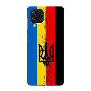 Украинские Чехлы для Samsung Galaxy M22 с картинкой УПА (AlphaPrint) (Флаг УПА)