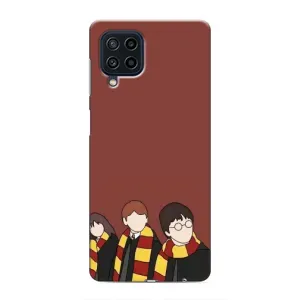 Чехлы с Гарри Поттером для Samsung Galaxy M22 (AlphaPrint) (Гарри с друзьями)