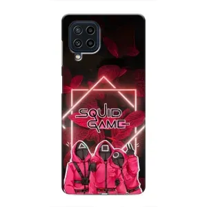 Чехол Гра в кальмара для Samsung Galaxy M22 (Охранники Игра кальмара)