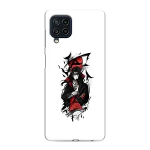 Чехлы на тему: Итачи Учиха для Samsung Galaxy M22 (AlphaPrint) (Итачи с атрибутами)