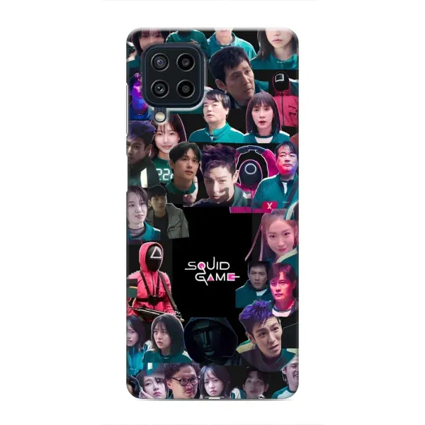 Чохол з принтом «Колаж Гра кальмара» для Samsung Galaxy M22 Чохол з принтом «Колаж Гра кальмара» для Samsung Galaxy M22