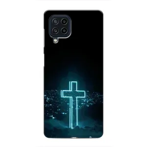 Християнські Чохли для Samsung Galaxy M22 (AlphaPrint) (Хрест і місто)