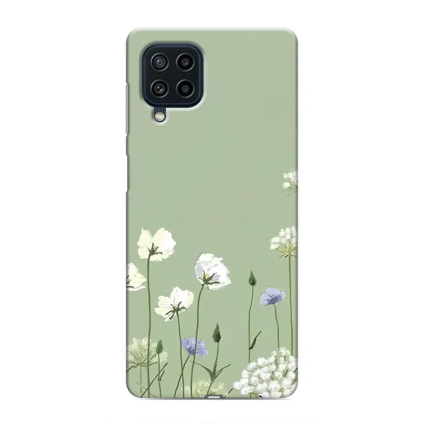 Чохол з принтом «Квіти на зеленому» для Samsung Galaxy M22