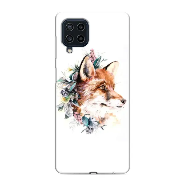 Чехол с принтом «Лисичка в цветочках» для Samsung Galaxy M22