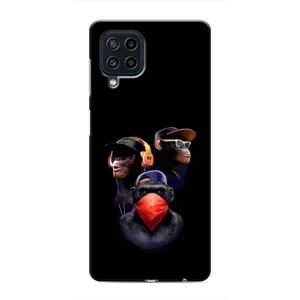 Чехол с Обезьянами Samsung Galaxy M22 - (AlphaPrint) (Три обезьяны)