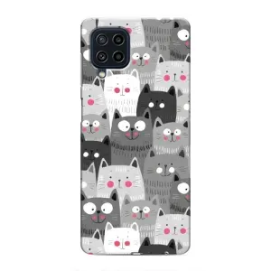 Чохли з Котиками для Samsung Galaxy M22 (VPrint) (Мальовані котики)
