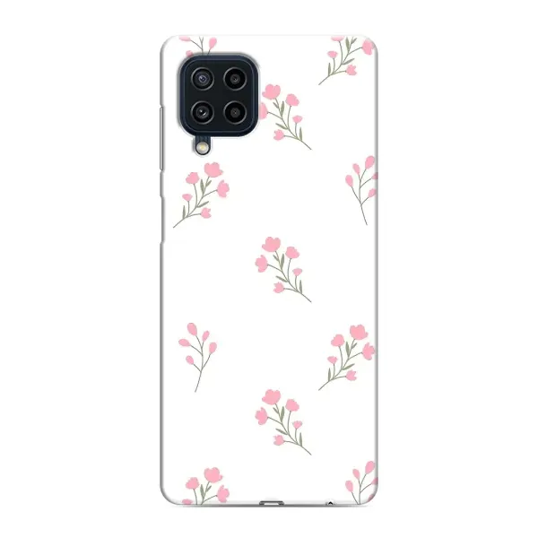 Чохол з принтом «Рожеві квіти» для Samsung Galaxy M22