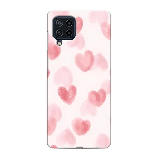 Чохол з принтом «Рожеві сердечки» для Samsung Galaxy M22