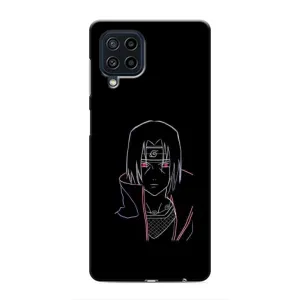 Чехлы на тему: Итачи Учиха для Samsung Galaxy M22 (AlphaPrint) (силуэт Итачи)