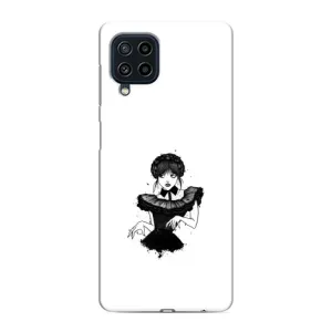 Чехлы Венсдей на Samsung Galaxy M22 Уэнсдей (AlphaPrint) (танец Уэнздей)