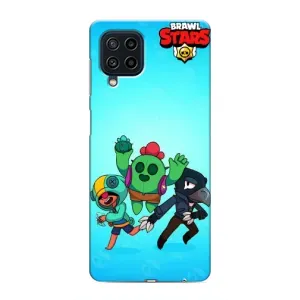 Чехлы Brawl Stars для Samsung Galaxy M22 (AlphaPrint) (Тріо героїв)