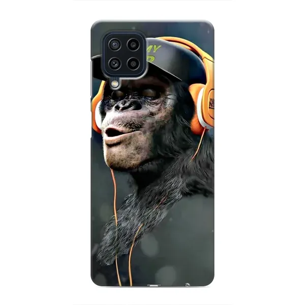 Чехол с принтом «В наушниках» для Samsung Galaxy M22