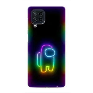 Чохли Амонг Ас для Samsung Galaxy M22 (AlphaPrint) (Яскравий скін)
