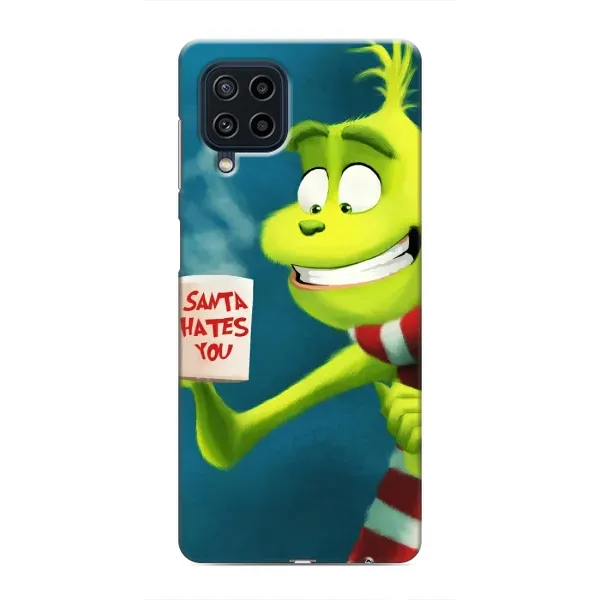 Чехол с принтом «Зеленый Гринч» для Samsung Galaxy M22