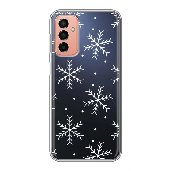 Чехол с принтом «Белые снежинки» для Samsung Galaxy M23 (5G) Чехол с принтом «Белые снежинки» для Samsung Galaxy M23 (5G)