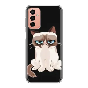 Чохол з принтом для Samsung Galaxy M23 (5G) (AlphaPrint) Модні коти (Сумний кіт)