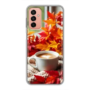 Чехол с уникальным дизайном «Осень с кофе» для Samsung Galaxy M23 (5G)