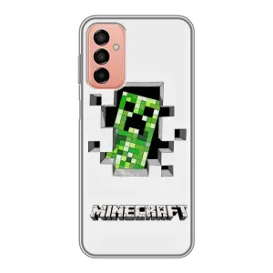 Чохол Майнкрафт на Samsung Galaxy M23 (5G) (AlphaPrint) Minecraft (кріпер Майнкрафт)