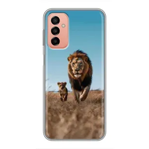 Чехол Король лев на Самсунг М23 (5G) (Мусафа и Симба)