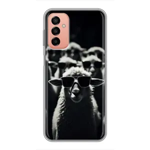 Чохол з принтом стильні тварини для Samsung Galaxy М23 (5G) (Овечка в окулярах)
