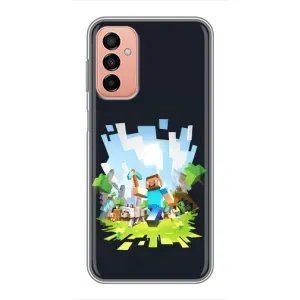 Чохол Майнкрафт на Samsung Galaxy M23 (5G) (AlphaPrint) Minecraft (персонажі Minecraft)