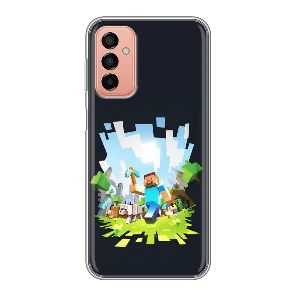 Чехол с принтом «персонажи Minecraft» для Samsung Galaxy M23 (5G)