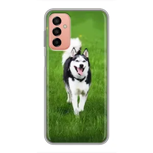Чохол з Хаскі Samsung Galaxy M23 (5G) - (AlphaPrint) (Радісний Хаскі)