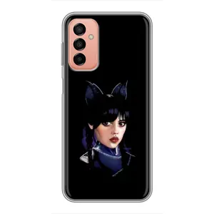 Чехлы Венсдей на Samsung Galaxy M23 (5G) Уэнсдей (AlphaPrint) (серьезная Уэнздей)