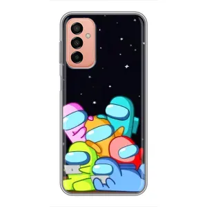 Чехол Амонг Ас для Samsung Galaxy M23 (5G) (AlphaPrint) (Скины в космосе)