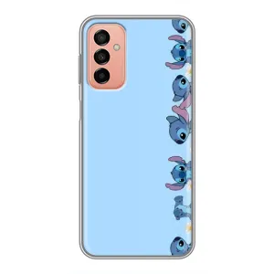 Чехол с принтом Стич на Samsung Galaxy M23 (5G) (Стич фон)