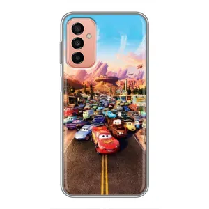 Силиконовый чехол Маквин для Samsung Galaxy M23 (5G) (Тачки на трассе)