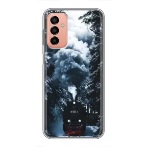 Новорічні, Святкові Чохли для Samsung Galaxy M23 (5G) - 2024 год (Зимовий потяг)