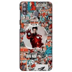 Чехлы с героями Марвел Samsung Galaxy M30 (M305) (VPrint) (Айронмен)