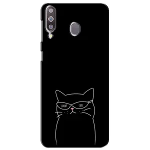 Чохол з малюнком кіт на Samsung Galaxy M30 (M305) (Байдужий кіт)