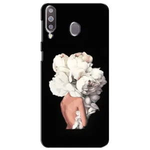 Чехлы (ART) Цветы на Samsung Galaxy M30 (M305) (VPrint) (Білі квіти)