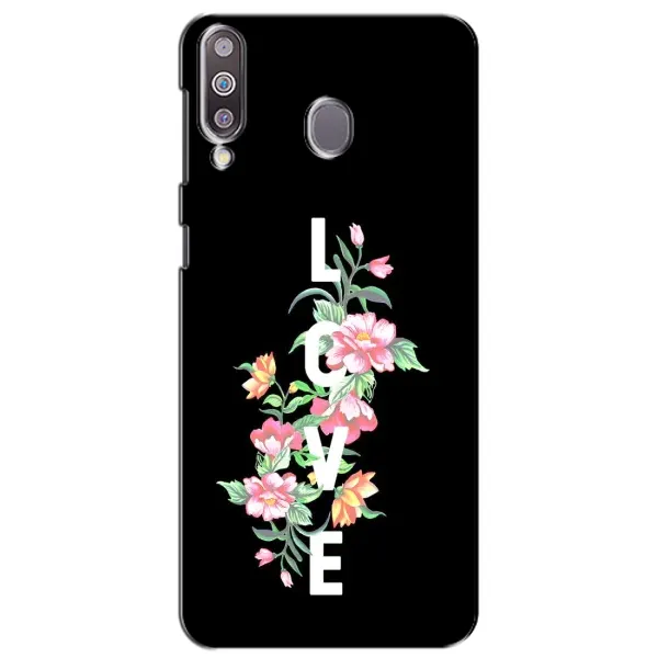 Чехол с принтом «Цветы LOVE» для Samsung Galaxy M30 (M305)