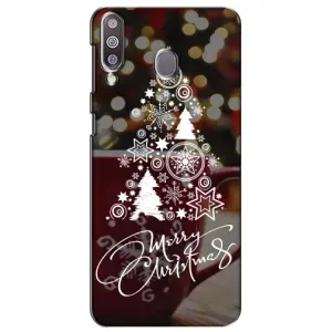Різдвяні Чохли для Samsung Galaxy M30 (M305) (VPrint) (Ялинка яскрава)