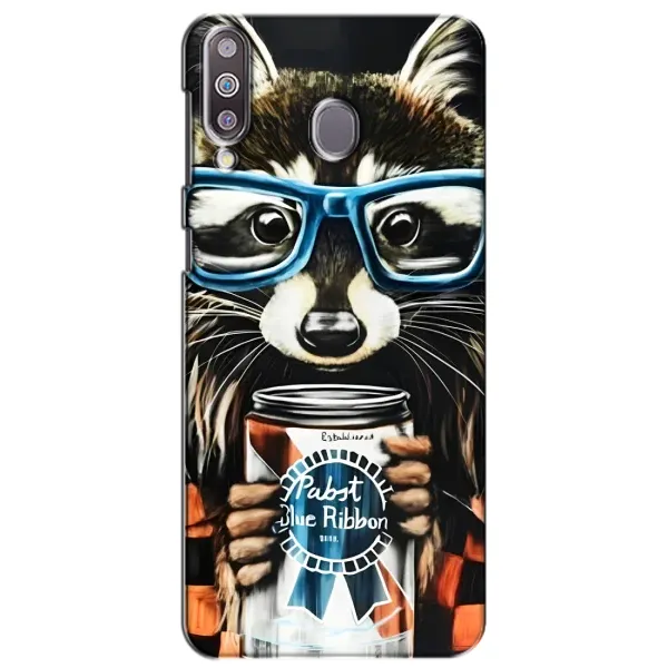 Чехол с принтом «Енот с банкой» для Samsung Galaxy M30 (M305)