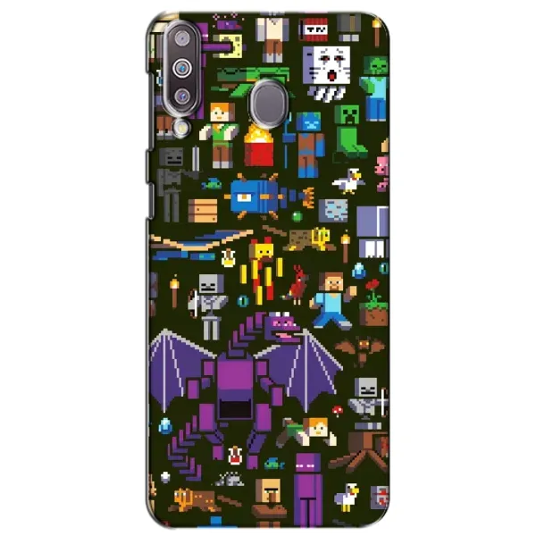 Чохол з принтом «Колаж Майнкрафт» для Samsung Galaxy M30 (M305) Чохол з принтом «Колаж Майнкрафт» для Samsung Galaxy M30 (M305)