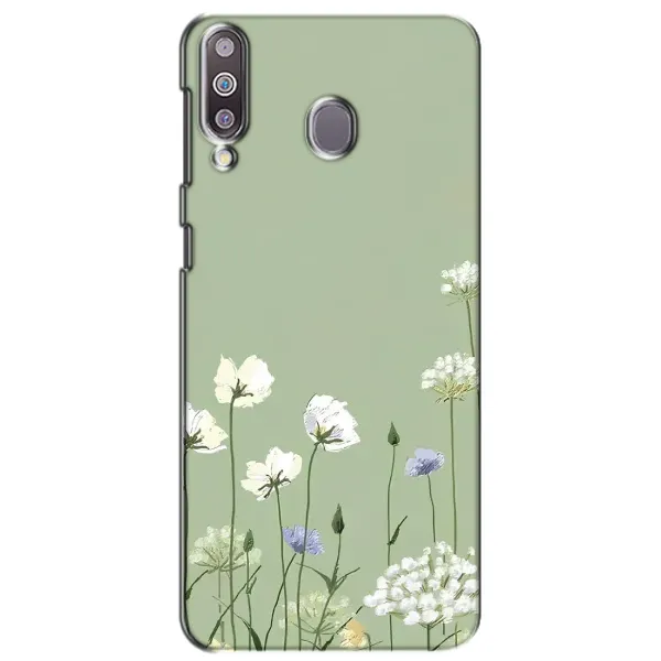 Чехол с принтом «Цветы на зеленом» для Samsung Galaxy M30 (M305)