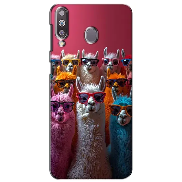 Чехол с принтом «Ламы в очках» для Samsung Galaxy M30 (M305)